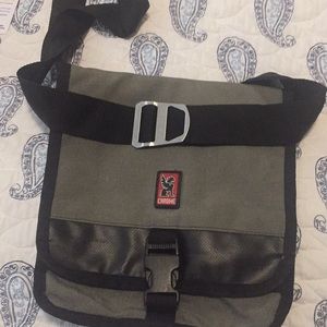 Well traveled Chrome bag